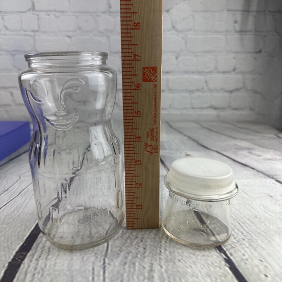 Mr Peanut Planters Jar Glass Vintage 1991‎ 75th Anniversary Top Hat Monocle 9.5” - Picture 7 of 11